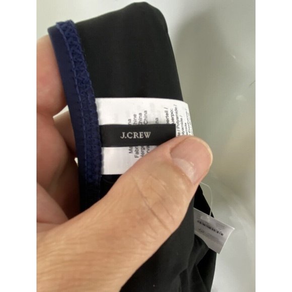J. Crew $118 Long Torso Ruffle Deep-V One-Piece Swimsuit Size 0 AV682 Navy Blue - Picture 7 of 7